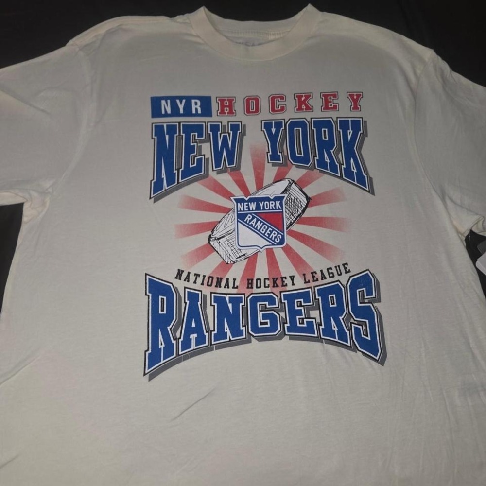New York Rangers white t-shirt Ladies